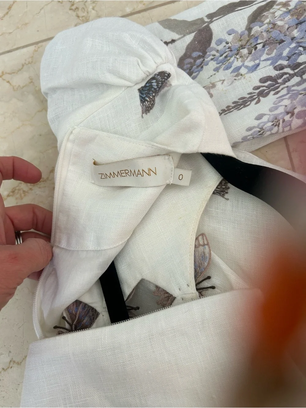 Zimmermann Cream Lightweight Linen Tunic - Picture 4 of 11